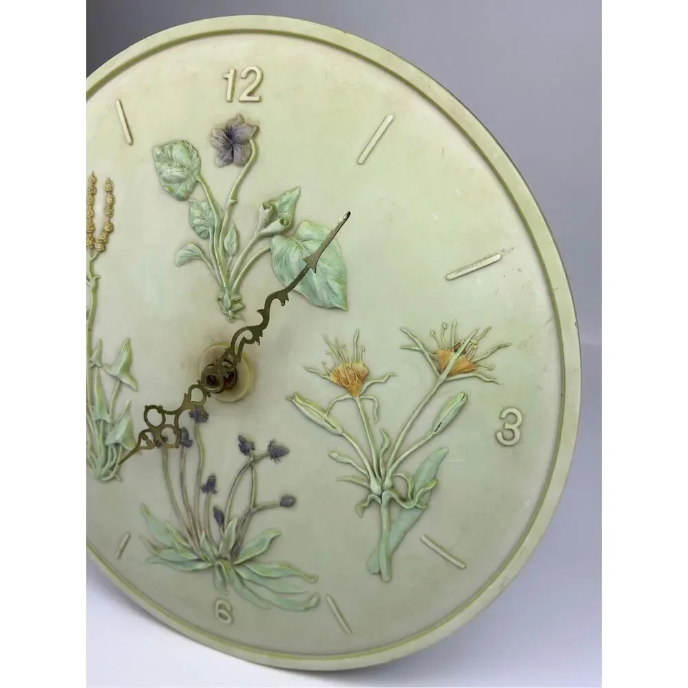 Wild Thyme Home Decor Wall Clock 14.25in W- Working